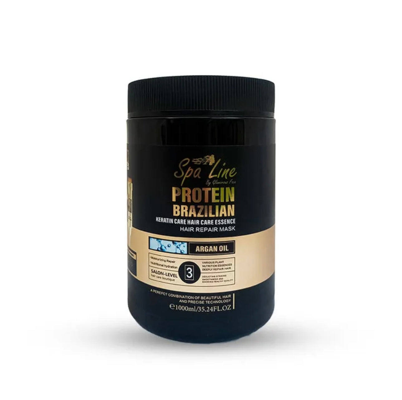 Spa Line Brazilian Protein + Keratin Hair Repair Mask Argon Oil 1000ml