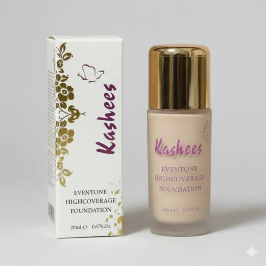 Kashee’s Eventone High Coverage Liquid Foundation – Long-Lasting Smooth Coverage | 20ML
