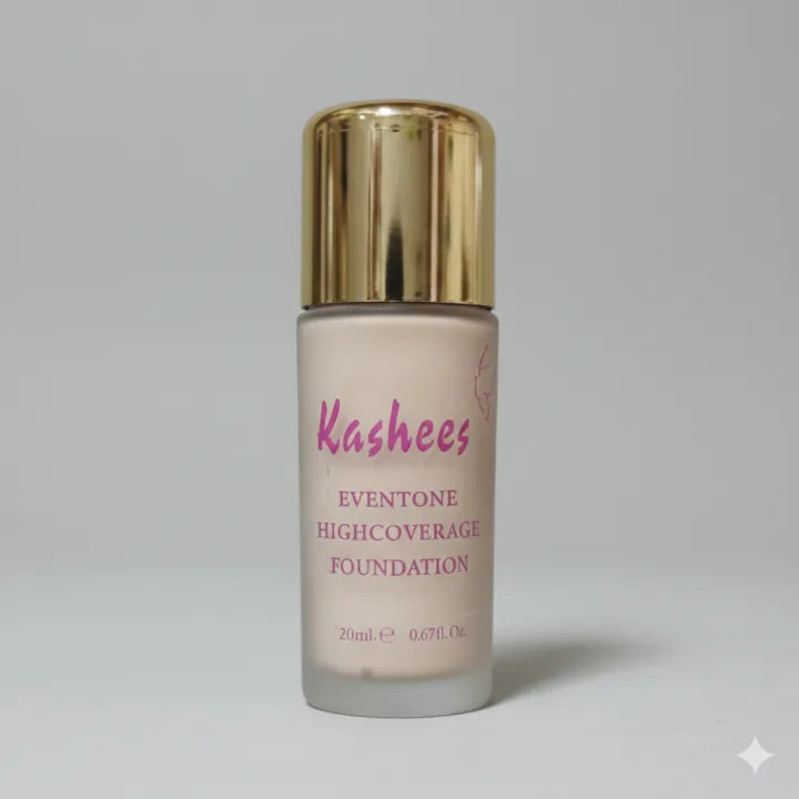 Kashee’s Eventone High Coverage Liquid Foundation – Long-Lasting Smooth Coverage | 20ML
