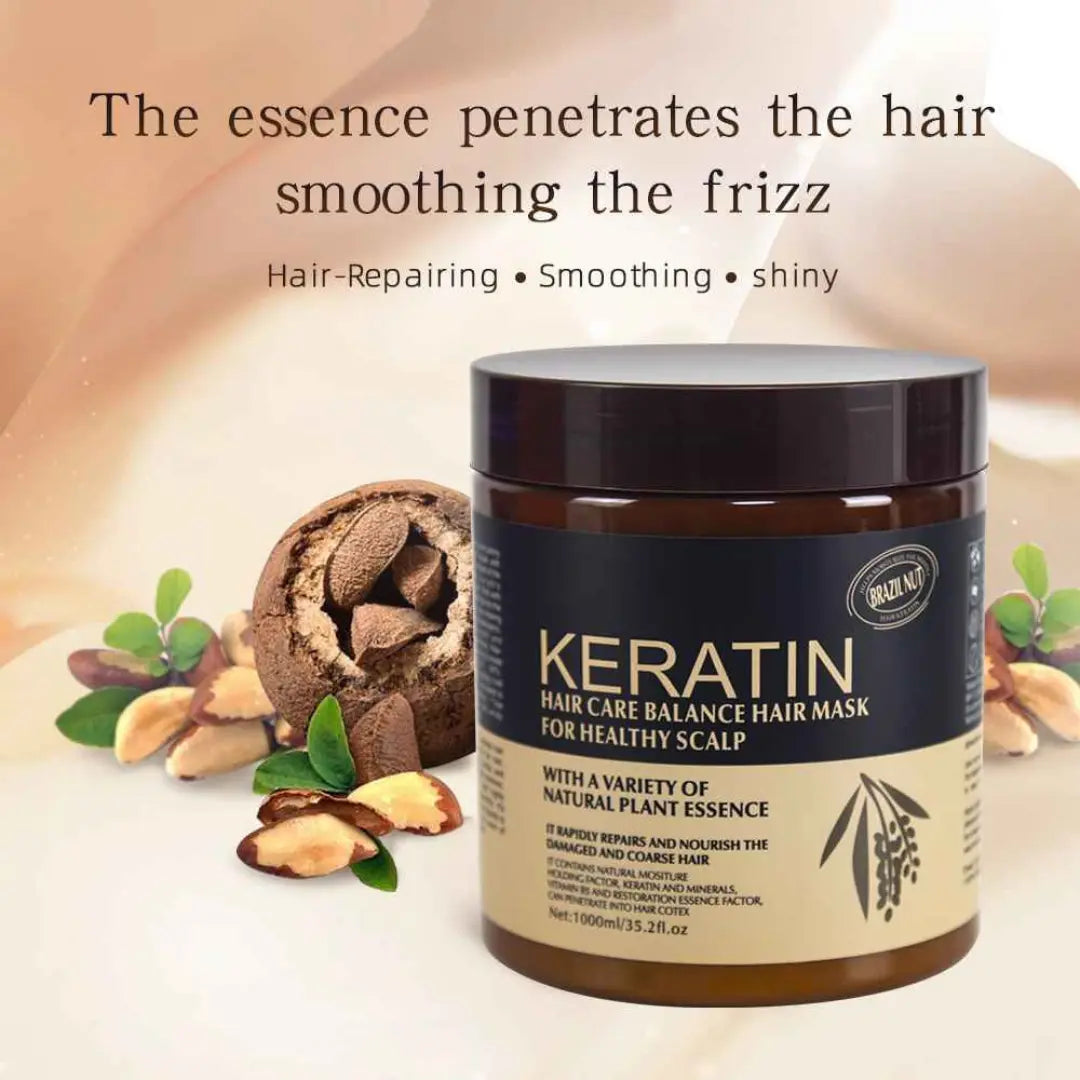 Keratin Original Hair Mask With 100% Natural Ingredients 500 ml | For Smooth And Frizz Free Hairs !